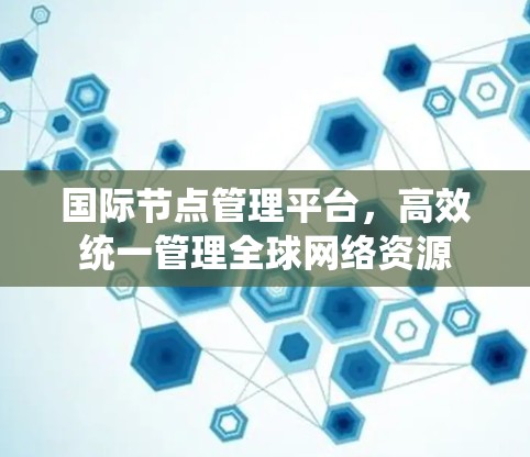国际节点管理平台，高效统一管理全球网络资源